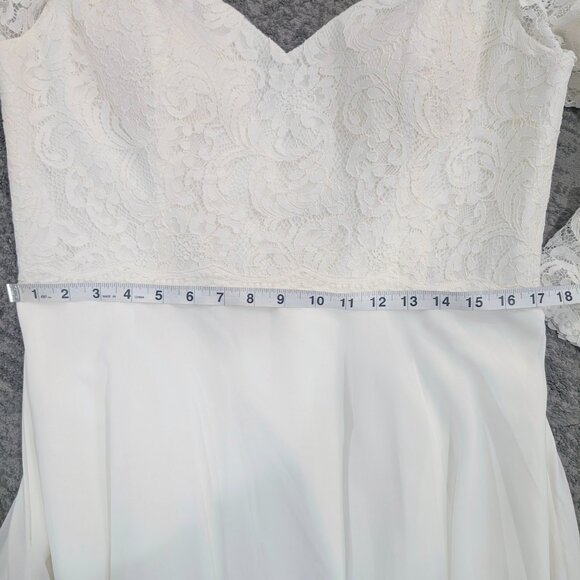 Christina Wu 22062 Wedding Dress Size 16 in light Ivory - Picture 9 of 10